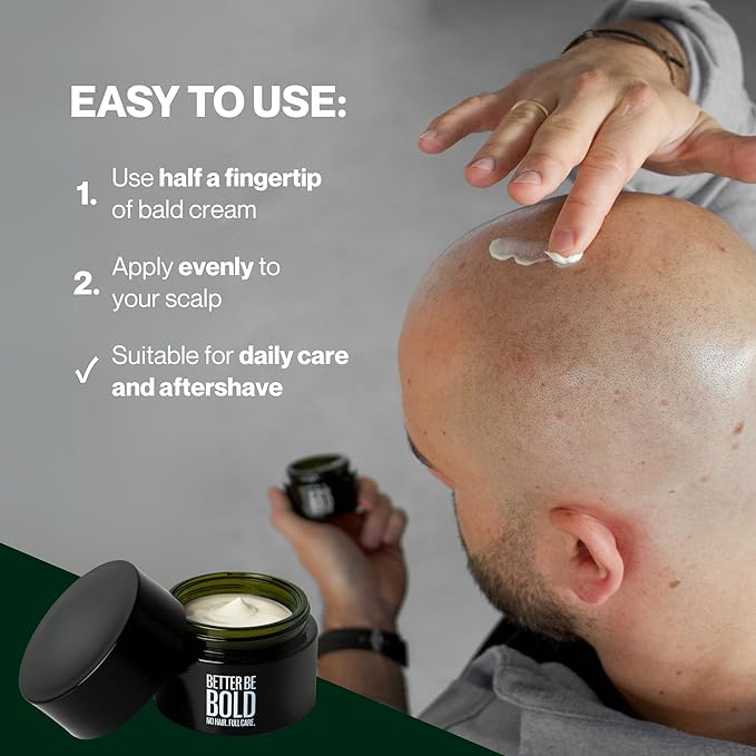 Nourishing bald cream (0-3 mm) with matte effect. Absorbs quickly. Fresh fragrance. Soothing skin after shaving thanks to magnolia extract. Natural and vegan. Made in Germany