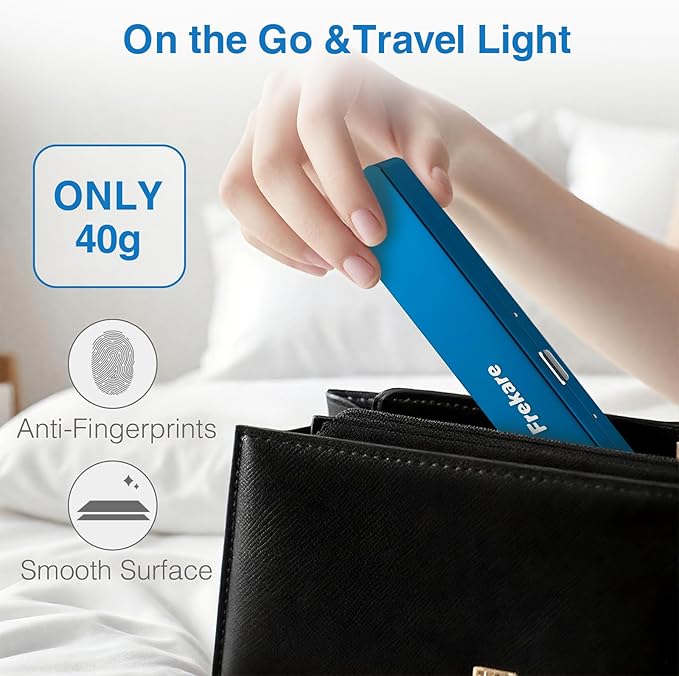 Toothbrush Travel Case Aluminum, Manual Tooth Brush Holder for Traveling, Portable Toothbrush Container for Bathroom, Camping, Business Trip, School (Blue)
