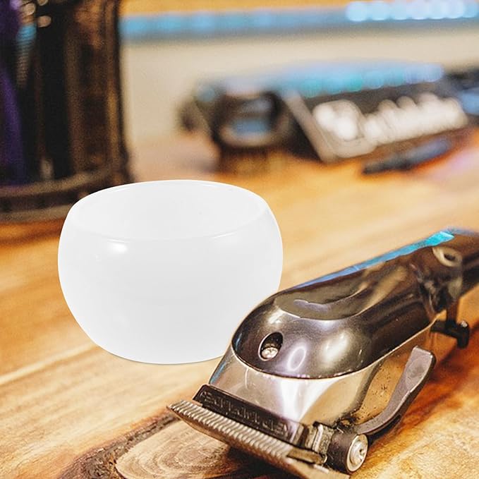 ARTIBETTER Glass Shaving Bowl for Men Deep Decorative Shave Soap Bowl Small Multi-use Barber Shaving Cup for Professional Grooming