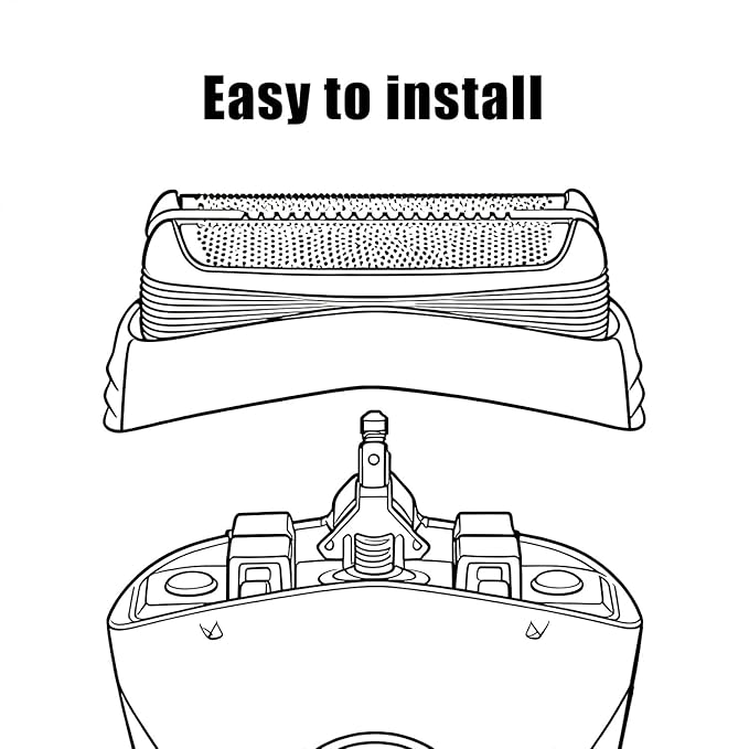 32B Replacement Shaver Head for Braun Series 3, Shaving Razor Head Suitable for Braun S3 3000s 3010s 3020s 3030s 3040s 3050cc 3070cc 3080s 3090cc 310s 320 330 340 350cc ect