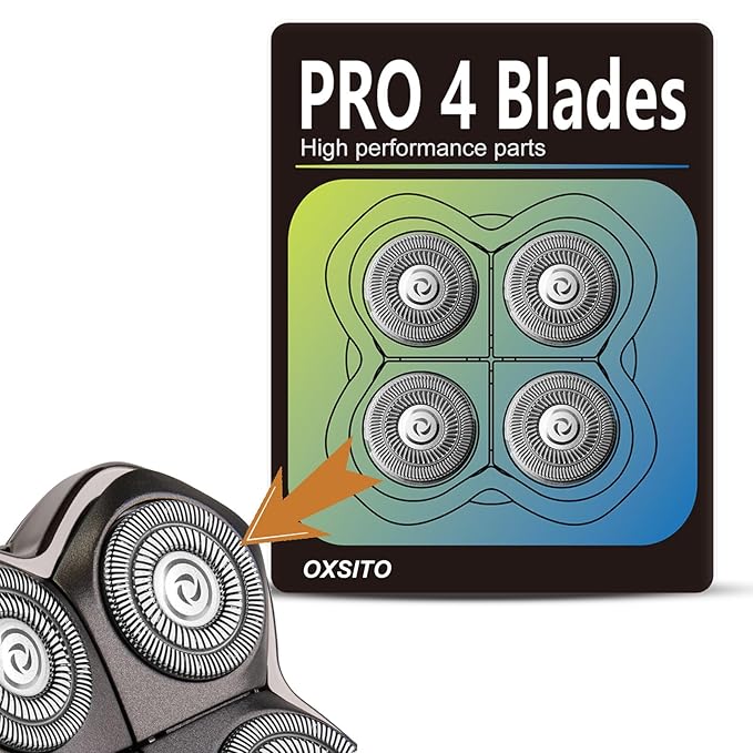 12 Pack Pro 4 Head Replacement Blades for Head Razors Gold PRO, Silver PRO, Platinum PRO… Series, Precision Replacement Blades for Head, Face, and Body Grooming.(12Pack, 3Set)