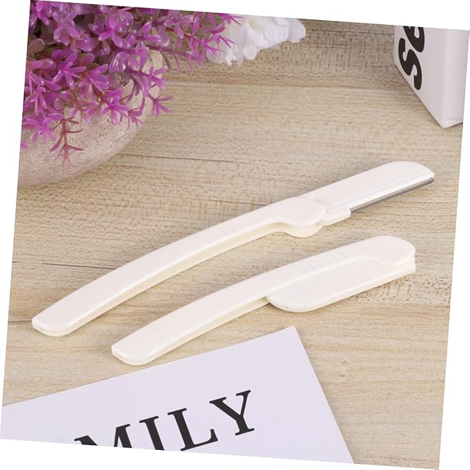 SHERCHPRY 9pcs Professional Eyebrow Shaper Facial Razors Portable Folding Eyebrow Trimmer Beauty Tool for Women