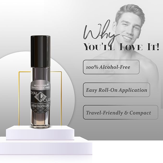 MOBETTER FRAGRANCE OILS Royal Club Man Men Body Oil 1/3 oz roll on