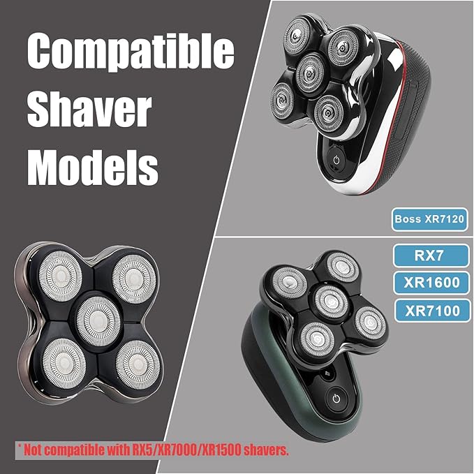 Electric Razor Blade,Shaver Replacment Heads Compatible with Remington BOSS XR7120 and XR7100/XR1600/RX7 shavers(NOT FIT FOR XR7000 shaver) (2 Pack)
