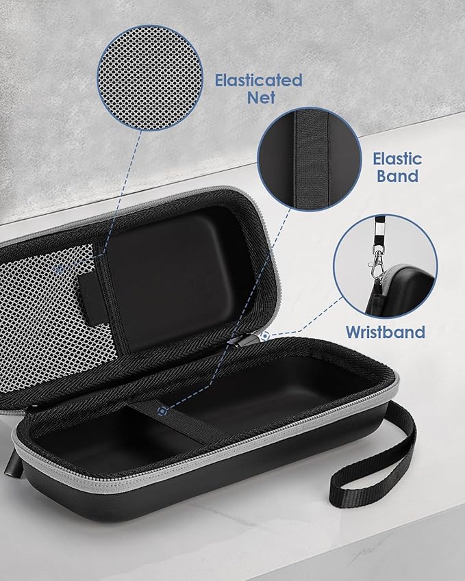 Hard Travel Case for Hybrid Electric Trimmer, Waterproof Hard Carrying Case Portable Storage Bag for OBlade & Braun Series Shaver, Green