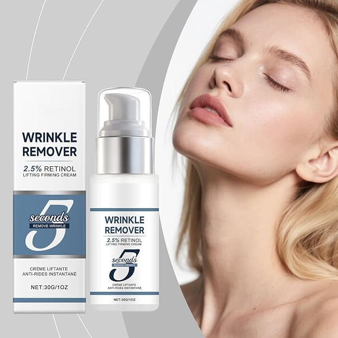 Anti-Aging Face Cream 5 Seconds Instant Anti Wrinkle Face Cream for Tightening and Firming Retinol Face Moisturizer Reduces Wrinkles, Fine Lines for Women and Men, 2Pack