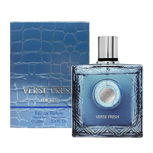 Men's Cologne Eau De Parfume Natural Spray Verse Fresh Perfume with Citrusy Floral & Woodsy Notes 3.4 Fluid Ounce Long Lasting Fragrance