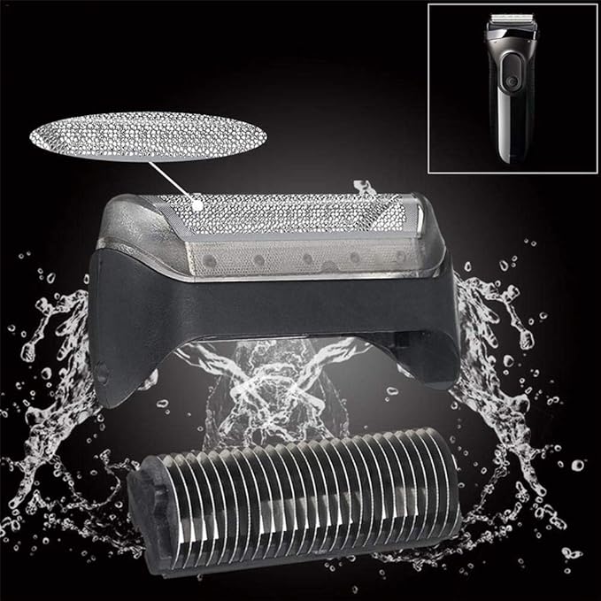 2026 Upgraded 10B Replacement Foil & Cutter Compatible with Bra-un Cruzer/Series 1, 10B/20B 1000/2000 Series Replacement Shaver Head Set Fits for 170 180 190 1735 1775 5728 5729 170S