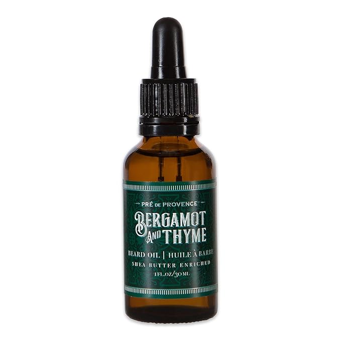 Pre de Provence Bergamot & Thyme Beard Oil, Shea Butter Enriched, 30 ML