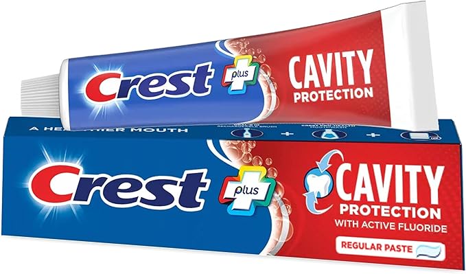 Crest Cavity Protection Toothpaste Regular - 8.2 Ounce (Pack of 4)