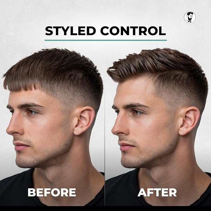 Gentlemen Republic 16oz Refined Hair Gel w/Pump - Professional Formula for 24 Hour Shine and Hold, Humidity Resistant, 100% Alcohol-Free and Never Flakes, Made in the USA