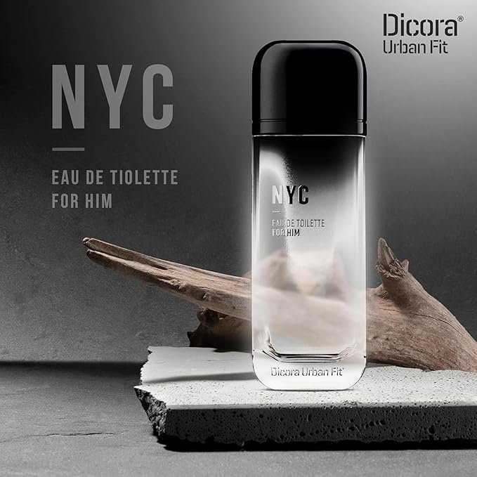 Dicora Urban Fit NYC Cologne for Men - Notes of Bergamot, Tangerine, Lavender, and Tonka Beans - Evokes Sophistication - 5.07 oz EDT Spray