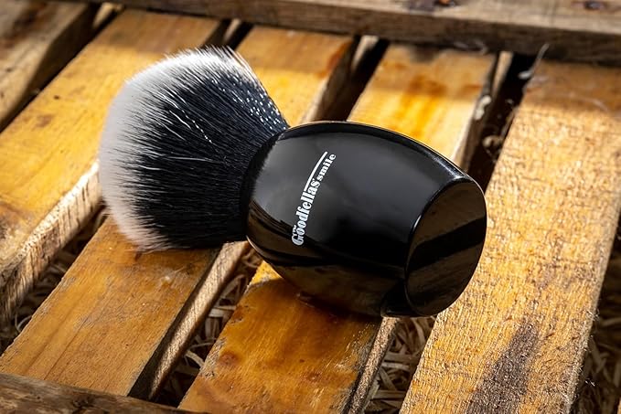The Goodfellas’ Smile Botticella Synthetic Shaving Brush – High-Density PBT Fiber, 26 mm Knot, Resin Handle Grooming Brush for Soap & Cream