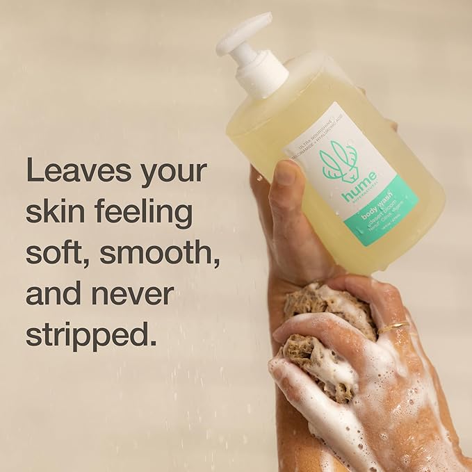 HUME SUPERNATURAL Ultra Nourishing Body Wash, Desert Bloom, 16 fl oz - Cleanse, nourish and replenish skin with Niacinamide, Hyaluronic Acid, and Prebiotics. Free from Sulfates, Parabens, Phthalates