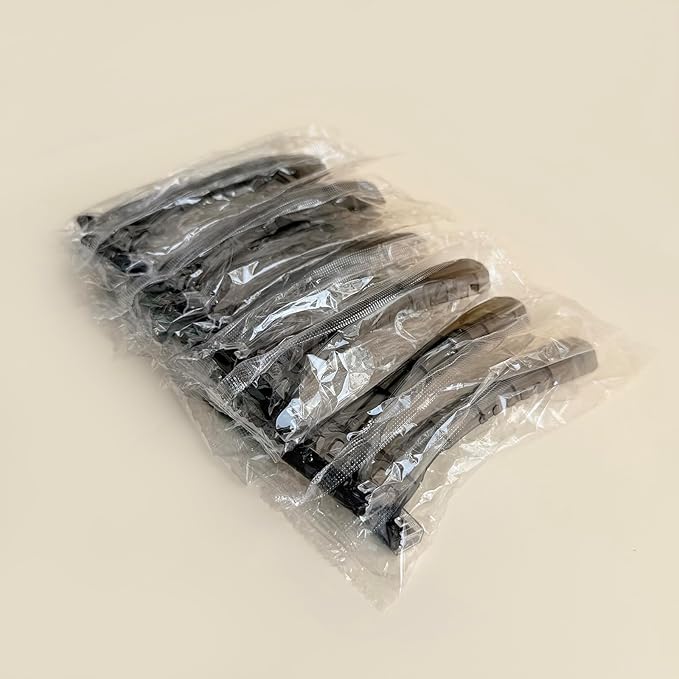 Disposable 3 Blades Razors Bulk, Travel Size Individually Wrapped Manual Razors with Stainless Steel Blade (Grey) (50)