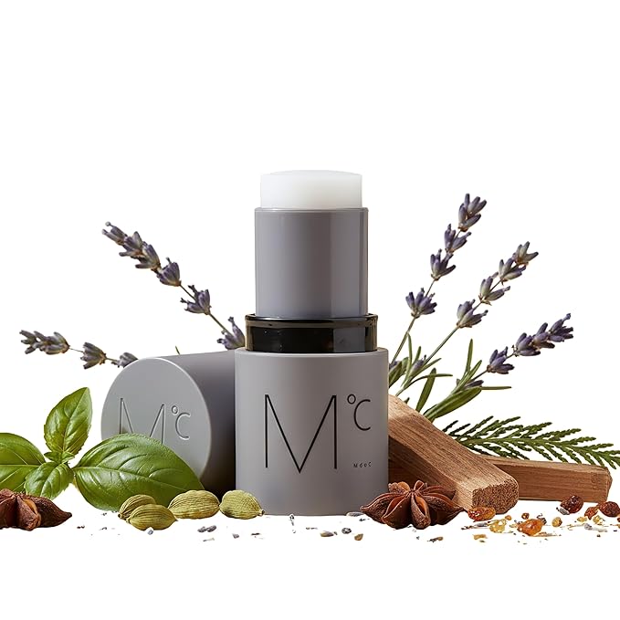 Mdoc Men’s Eau De Parfum Stick – Solid Cologne, Herb Spicy Woody, Alcohol-Free, Long-Lasting Fragrance, Travel-Size, Skin-Safe, Portable 5.5g