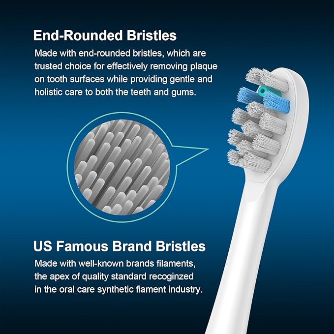 3 Pack Toothbrush Replacement Heads Compatible with WaterPik Sonic Fusion 2.0, FitMount Flossing Brush Head Fit for Water-Pic SF-01 SF-02 and 2.0 SF-03 SF-04