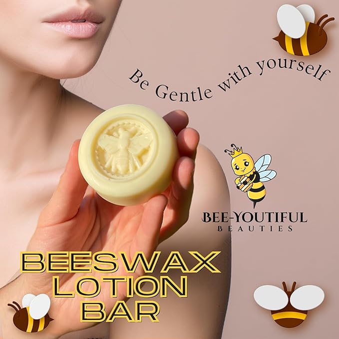 Beeswax Lotion Bar | Moisturizing & Deep Conditioning Skin Hydrated Lotion Bar | Lotions Bar for All Skin Types - All Natural Lotion's for All Ages - Lavender