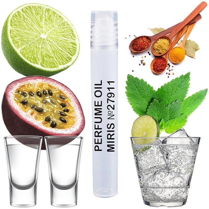 MIRIS No. 27911, Inspired by 212 VIP Men, Long-Lasting Perfume Oil for Men Roll-On, Rollerball 0.34 Fl Oz / 10 ml