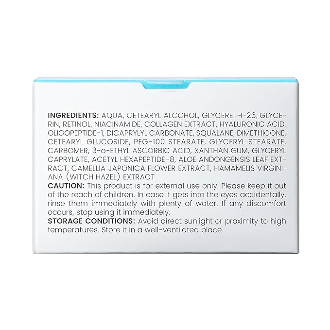 BOLI Retinol Cream for Face, Facial Moisturizer Neck Body Tightening Booster Smooth Night Cream for Men & Women All Skin Types (3.52 oz)