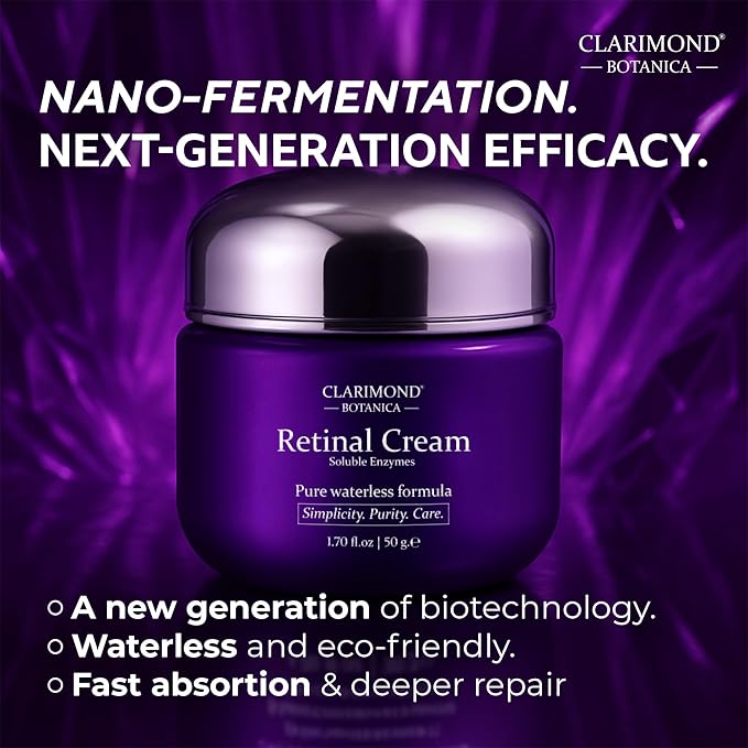 Retinal Night Cream for Face – Anti Aging Moisturizer w/ Pro-Xylane, Niacinamide & Peptides – Wrinkle Cream for Fine Lines, Firming, Barrier Support, Hydrating Overnight Face Cream 1.7 fl oz