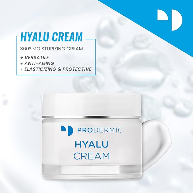 HYALU CREAM – Advanced Hyaluronic Acid Moisturizer for Deep Hydration – Face Lotion for Men & Women – Day & Night Cream for Anti-Aging, Firming and Wrinkle Reduction [ 50 Ml ] [ 1.8 Fl Oz ]