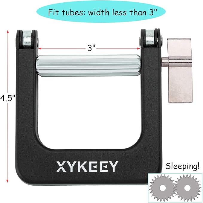 Big Metal Tube Squeezer – Toothpaste Paint Tube Wringer, Xykeey Tube Winder Saves Toothpaste, Creams, Paint, Hair Color, Cosmetics, Ointments, Tomato Paste, Garlic Paste and More… (Black)