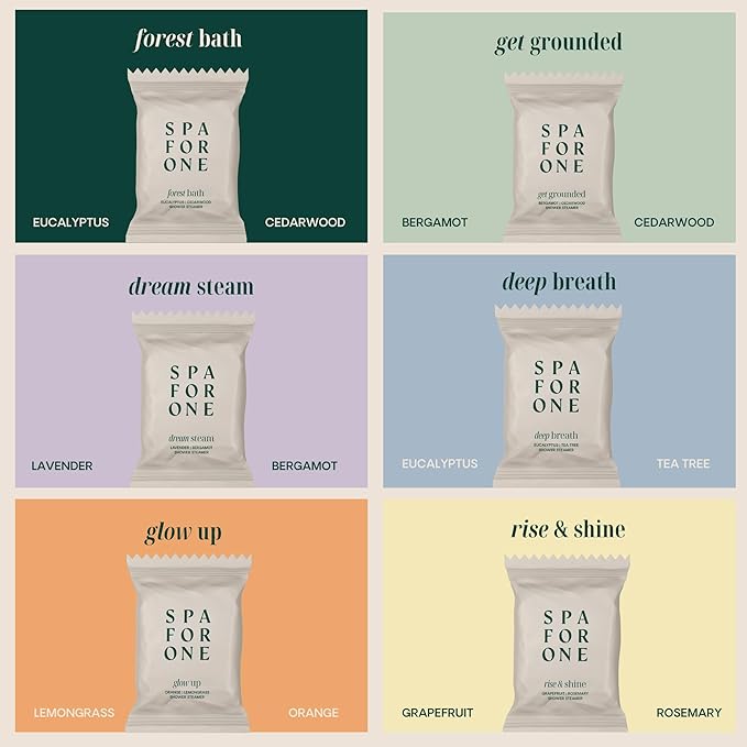 Shower Steamers Aromatherapy 6 Pack - Made in USA with Natural Essential Oils for Galentines and Valentines Day, Birthday Gifts for Women and Men - Self Care Variety Pack