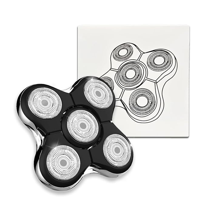 Shaver Replacment Heads Pro Head Shaver Replacement Blades Compatible with Re-ming-ton Balder Pro Head Shaver Model XR7000 precision electric razor replacement heads for bald men (1 PACK)