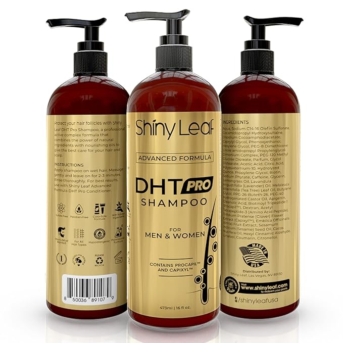 DHT Pro Shampoo Advanced Formula - Made In USA With Procapil And Capixyl, DHT Blockers And Natural Extracts, Anti-Thinning Shampoo for Men and Women, Stimulates Follicles For Thicker Fuller Hair