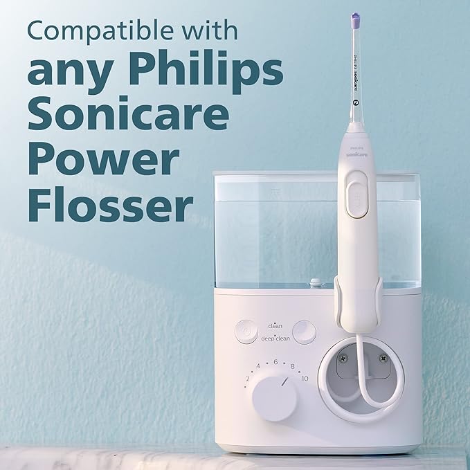 Philips Sonicare Power Flosser Standard Tips (F1), 2pk, White HX3042/00