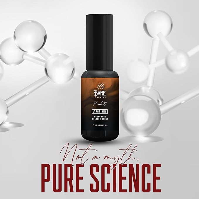 Knockout Pheromone Cologne for Him - [Attraction Formula] Pheromone Cologne for Men 1oz. - Wood, Citrus, Spice