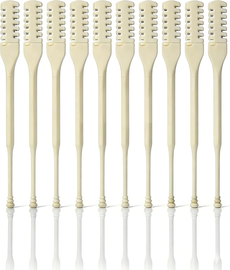 Manual Nose Hair Trimmer, Nostril Hair Remover, Portable Travel Home Daily Use Essentials with Ear Pick for Men & Women (10pcs)
