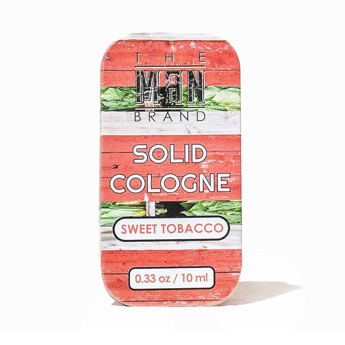 Mini-Tin Solid Cologne Sample Set in Vintage Slide Tin, Solid Perfume with a Sweet Tobacco, Citrus Bergamot, and Sandalwood Men's Fragrance (3 Pack of 0.33 Ounce Each)