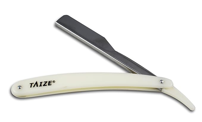 TAIZE - Straight Edge Razor - Professional Barber - Japanese Stainless Steel - Pearl - 6''