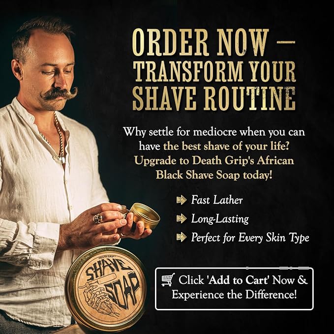 Shave Soap Tea Tree Pre-shave Soften Bristles - All Natural Tea Tree Shave Soap - African Black 4oz