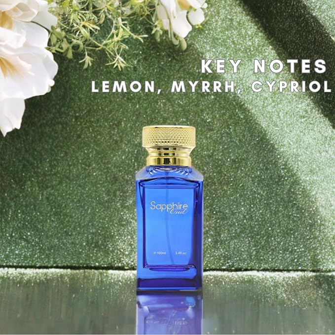 Sapphire Oud - Long Lasting Perfume for Women - Oud Cologne for Men - Spicy Woody Fragrances - Women's Perfume - Mens Cologne - 3.4 oz