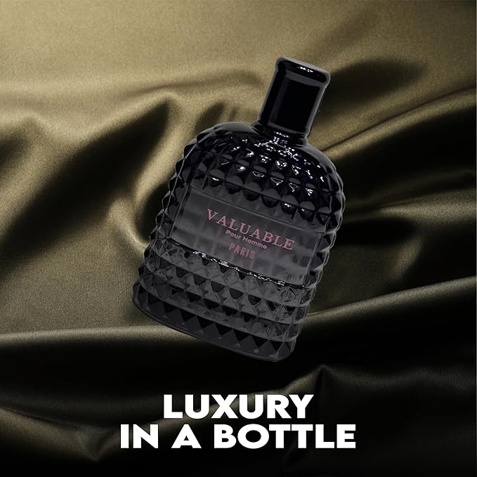 Men's Cologne Gift Set Include Valentine Milano,Valiant,Very Excited & Valuable Paris - 3.4 Fl Oz Each | Vanilla Bourbon, Leather & Amber Floral Fragrance | Luxury Eau de Toilette
