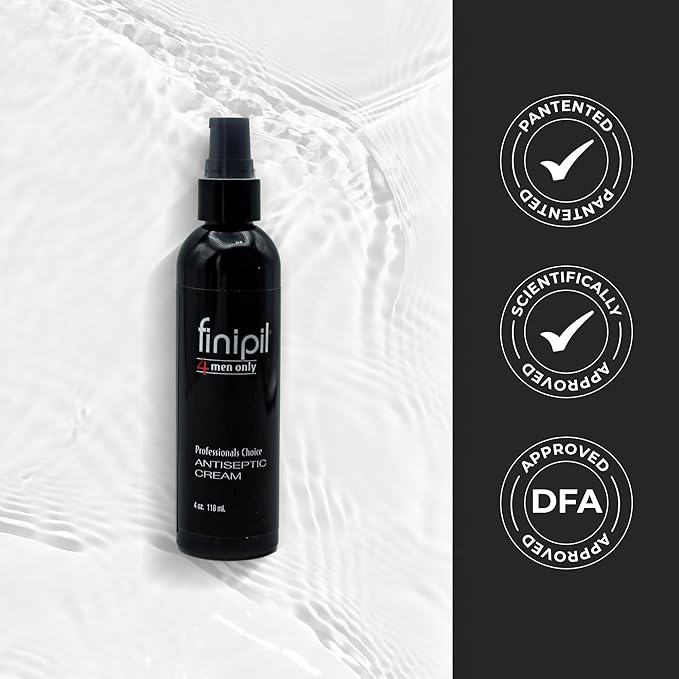 finipil Cream for Ingrown Hair for Mens After Shave 4 Fl oz, clear