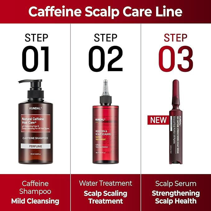 KUNDAL Anti Hair Loss Shampoo with Caffeine – Scalp Revitalizing for Thinning & Volumizing & root Strengthening – Sulfate-Free Korean Hair Care, White Musk, 16.9 fl oz (500ml), Stocking Stuffers