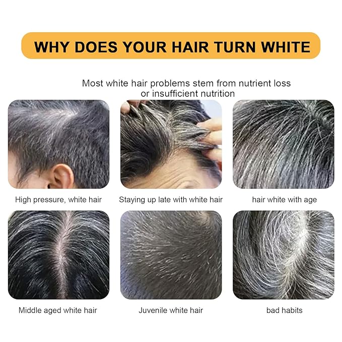 Gray Hair Reverse Bar, Black Hairs Soap For Men & Women, Hydrating & Moisturizing Scalp Care, For Gray Beard & Mane (2)