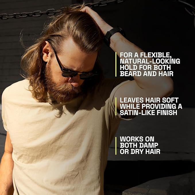 Beardbrand Beard Styling Paste - Medium Hold and Natural Look Hair Paste for Men | Versatile Hair Styling Cream - Temple Smoke Scent - 119 grams
