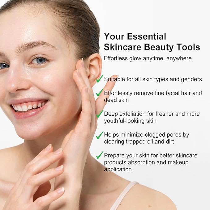 Face Razors for Women, Dermaplane Razor for Women Face, Eyebrow Razor, Dermaplaning Tool, Gentle Skin Exfoliation Microblades for Sensitive Skin, Peach Fuzz Remover