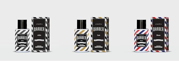 Marmara Barber Cologne - Best Choice of Modern Barbers and Traditional Shaving Fans Glass Bottle (500 ml, No4)