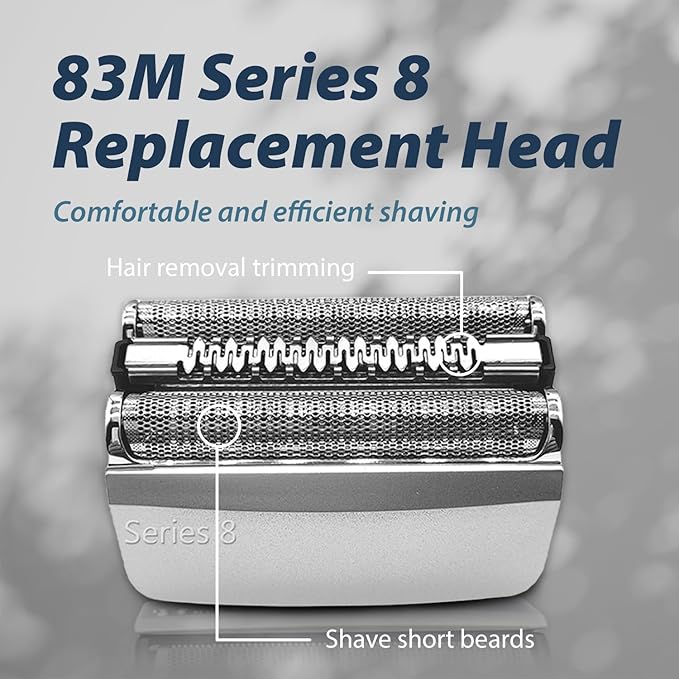 83M Electric Replacement Shaver Head Compatible with Series 8 Shaving Razor Head, Suitable for 8 Series Models 8370cc, 8340s, 8350s ets.