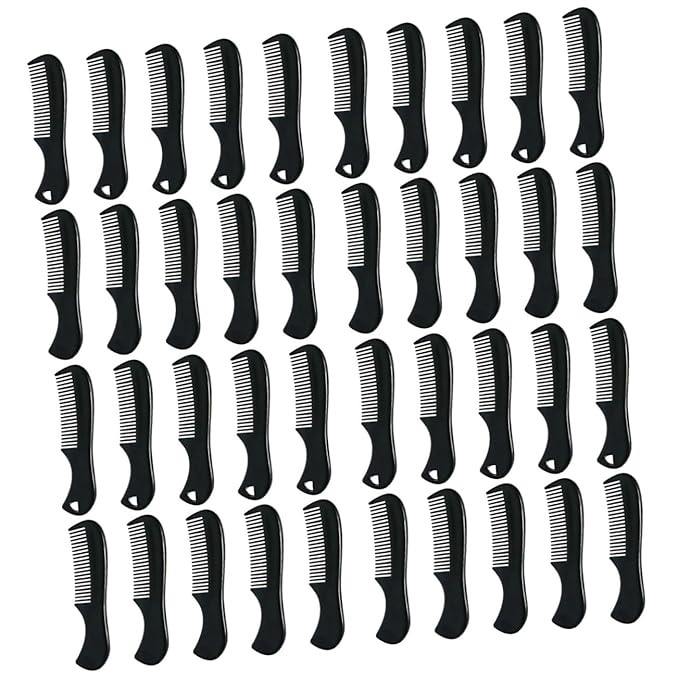 4sets Men's Hair Comb Pocket-sized Beard Comb Brush Styling Tool Portable Grooming 10pcs*4