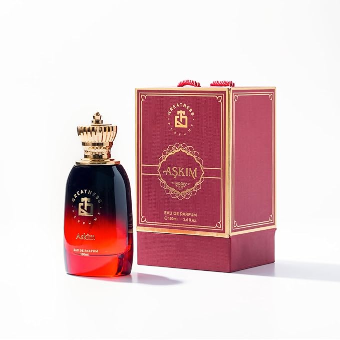 Greatness Askim Eau de Parfum – Long-Lasting Unisex Perfume for Men and Women with Raspberry, Iris, Amber and Leather Notes – Luxury Elegant Packaging, Intense Fragrance, 100 ml