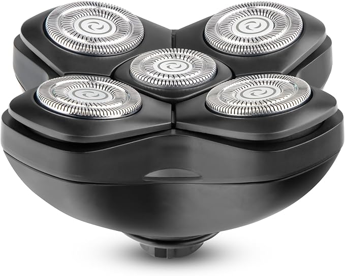 Detachable Floating Replacement Shaving Head, Washable Shaver Blade Heads Replacement for Head Shaver, Wet & Dry Compatible for Rotary Shavers
