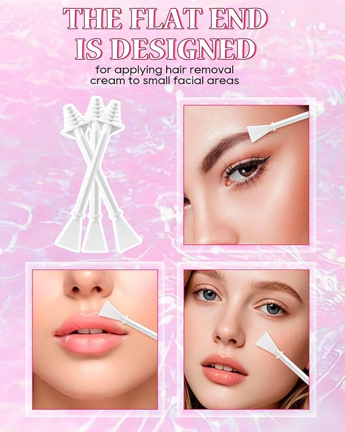 100 Pcs Wax Sticks, Nose Wax Kit Accessories, nose Waxing Sticks for hair removal，Nostril Nasal Cleaning Ear Face Eyebrows Hair Removal for Men Women