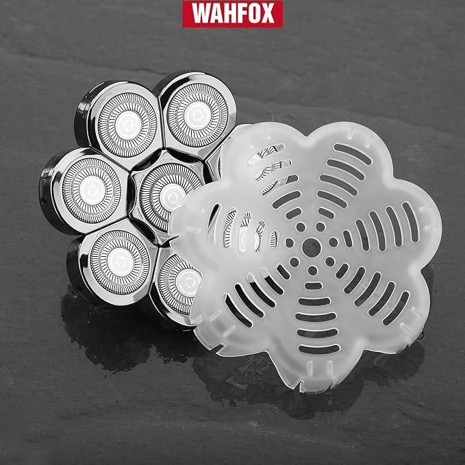 WAHFOX 8 Blades Head Shaver Replacement - Electric Razor With 8D Head Blade for Electric Shaver